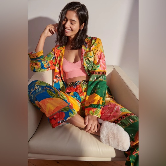 Farm Rio Hibiscus Pajama Set - Picture 3 of 8